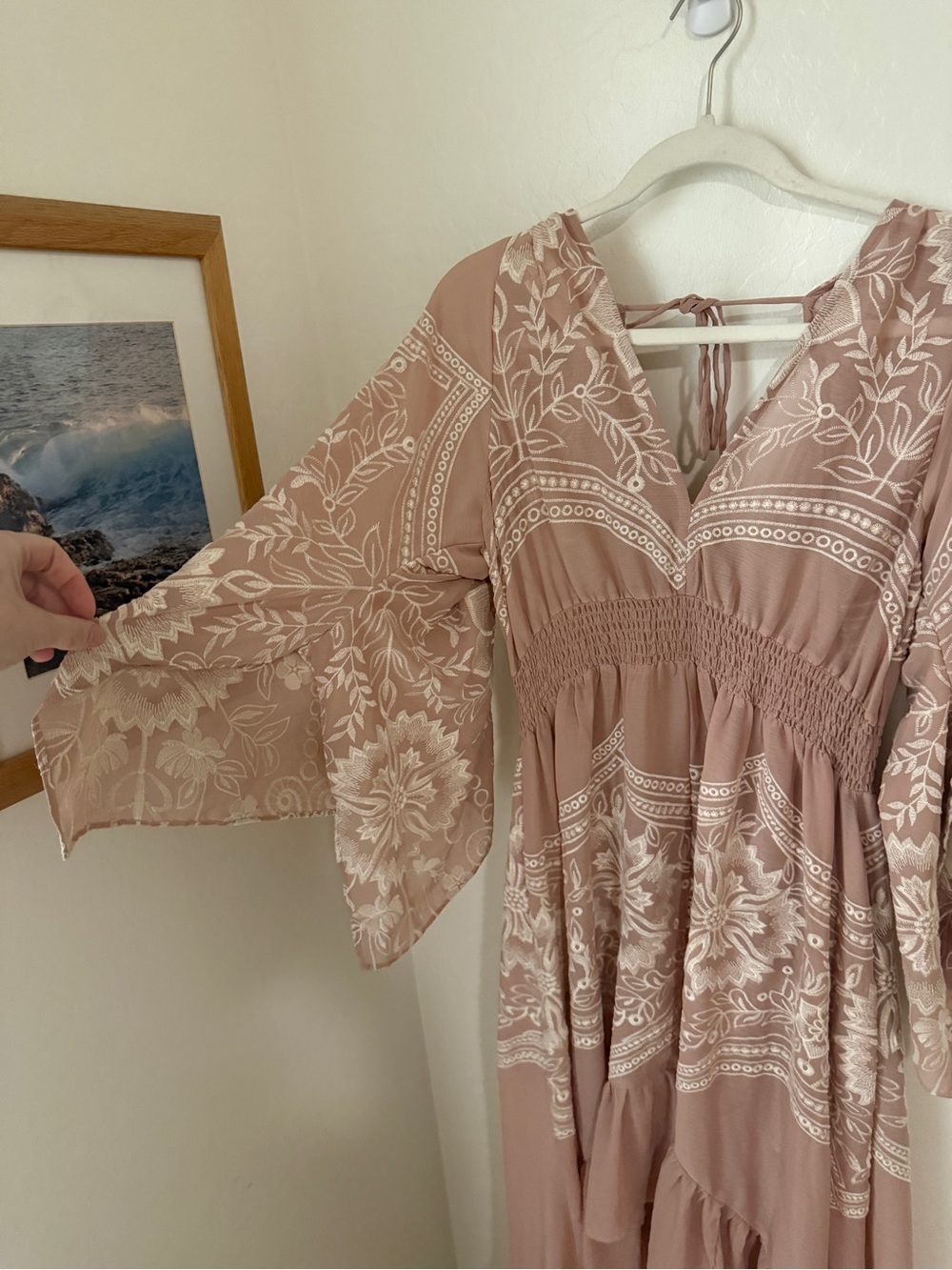 Especia Embroidered Ruffle Dress - Picture 3 of 5